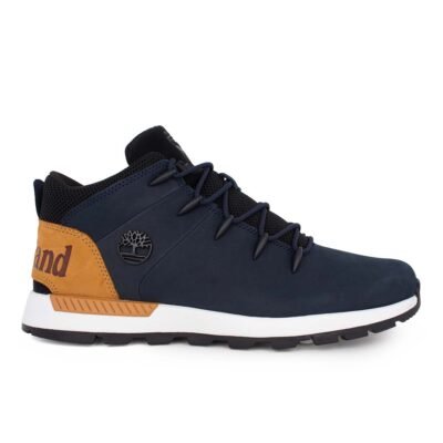 TIMBERLAND ΑΝΔΡΙΚΑ ΔΕΡΜΑΤΙΝΑ ΜΠΟΤΑΚΙΑ SPRINT TREKKER MID LACE UP A5W3Z 0191 NAVY