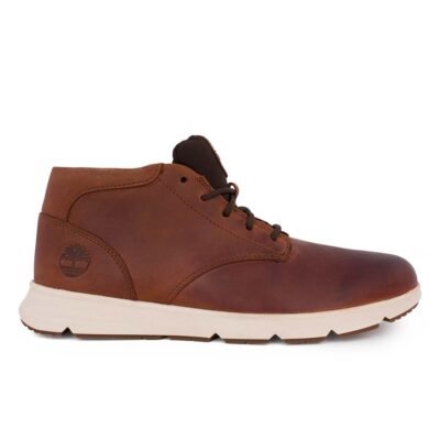 TIMBERLAND ΑΝΔΡΙΚΑ ΔΕΡΜΑΤΙΝΑ ΜΠΟΤΑΚΙΑ PARKER STREET MID LACE UP A6C7T EM61 RUST FULL GRAIN