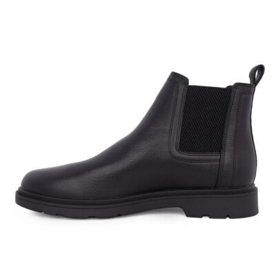 GEOX ΑΝΔΡΙΚΑ ΔΕΡΜΑΤΙΝΑ CHELSEA ΜΠΟΤΑΚΙΑ U SPHERICA EC1 C BLACK - Image 3
