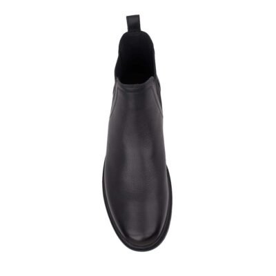 GEOX ΑΝΔΡΙΚΑ ΔΕΡΜΑΤΙΝΑ CHELSEA ΜΠΟΤΑΚΙΑ U SPHERICA EC1 C BLACK - Image 5