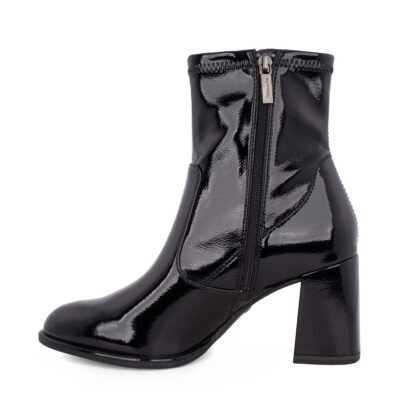 TAMARIS ΓΥΝΑΙΚΕΙΑ ΜΠΟΤΑΚΙΑ ΜΕ ΤΑΚΟΥΝΙ 1-25357-41 018 BLACK PATENT - Image 3