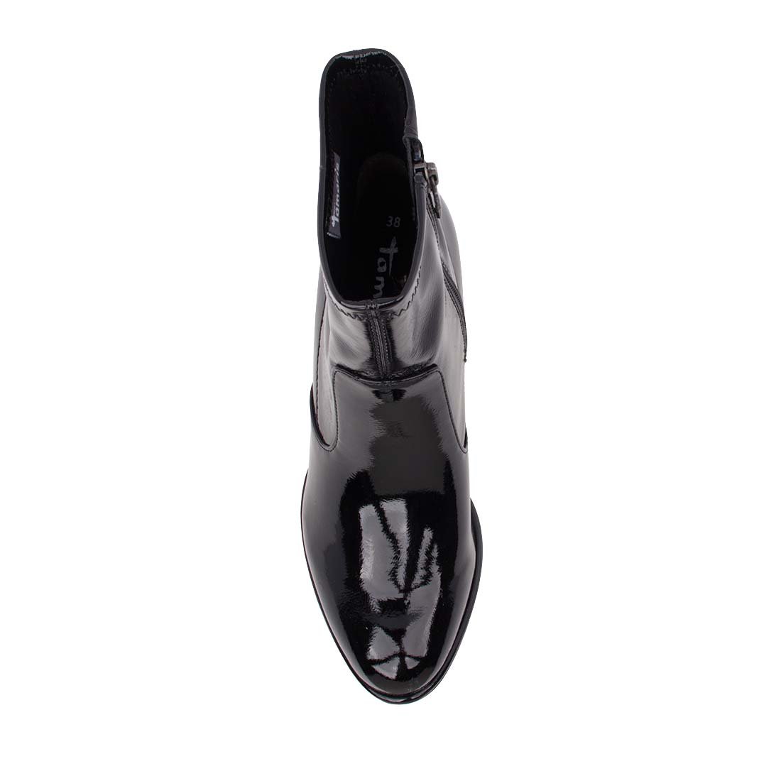 TAMARIS ΓΥΝΑΙΚΕΙΑ ΜΠΟΤΑΚΙΑ ΜΕ ΤΑΚΟΥΝΙ 1-25357-41 018 BLACK PATENT - Image 5