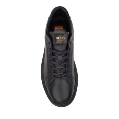 BOSS SHOES ΑΝΔΡΙΚΑ ΔΕΡΜΑΤΙΝΑ SNEAKERS C6964 BS BLACK GARDA - Image 5