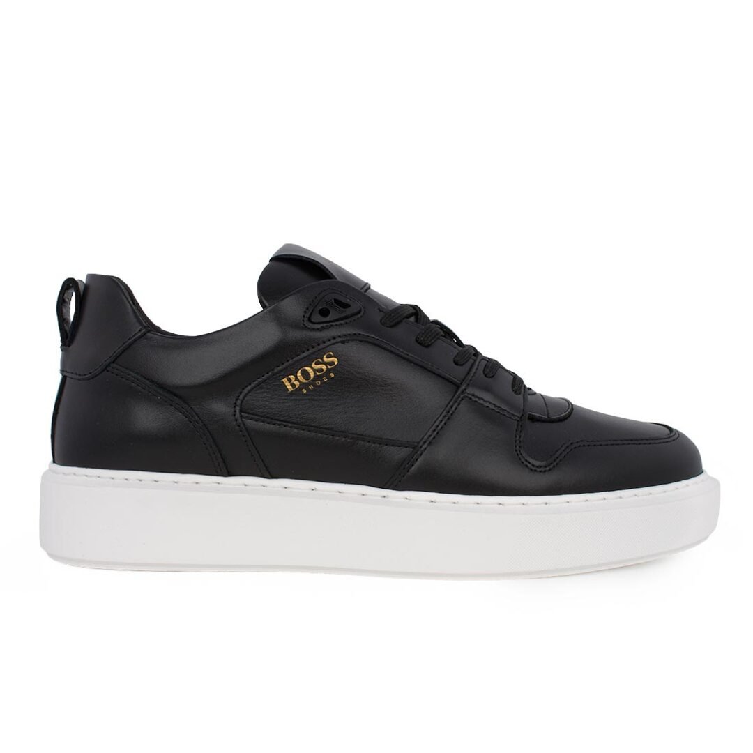 BOSS SHOES ΑΝΔΡΙΚΑ ΔΕΡΜΑΤΙΝΑ SNEAKERS C6928 BLACK GARDA