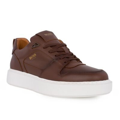 BOSS SHOES ΑΝΔΡΙΚΑ ΔΕΡΜΑΤΙΝΑ SNEAKERS C6928 CARAMELO BURN - Image 2