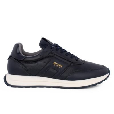 BOSS SHOES ΑΝΔΡΙΚΑ ΔΕΡΜΑΤΙΝΑ SNEAKERS CD321 BLUE VAPOR