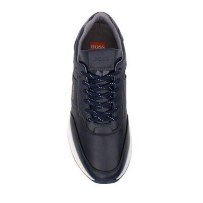 BOSS SHOES ΑΝΔΡΙΚΑ ΔΕΡΜΑΤΙΝΑ SNEAKERS CD321 BLUE VAPOR - Image 5