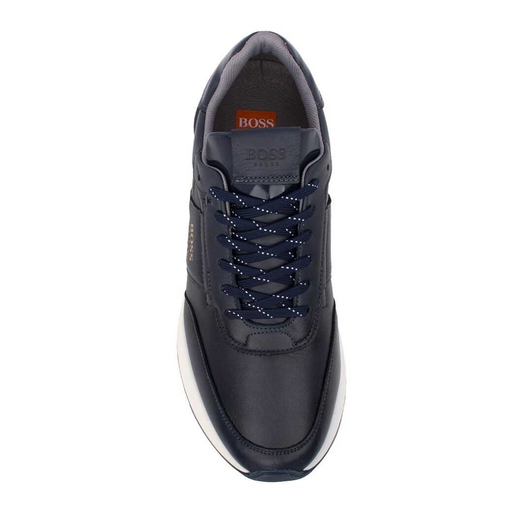 BOSS SHOES ΑΝΔΡΙΚΑ ΔΕΡΜΑΤΙΝΑ SNEAKERS CD321 BLUE VAPOR - Image 5