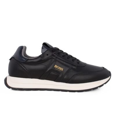 BOSS SHOES ΑΝΔΡΙΚΑ ΔΕΡΜΑΤΙΝΑ SNEAKERS CD321 BLACK GARDA