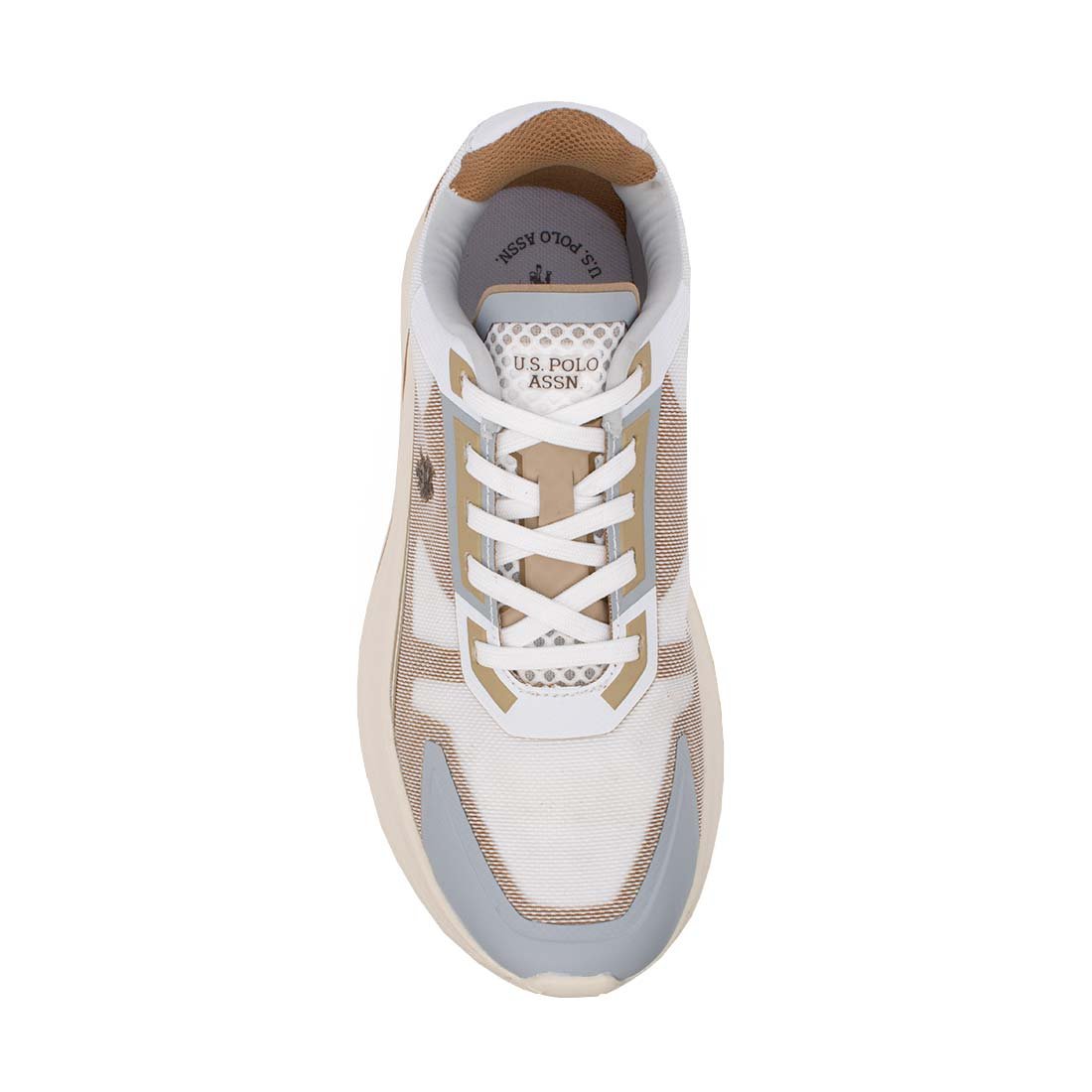 US POLO ΓΥΝΑΙΚΕΙΑ SNEAKERS CLAUDE006 WHITE/BEIGE - Image 6