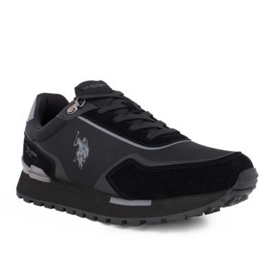 US POLO ΑΝΔΡΙΚΑ SNEAKERS ARON009 BLACK - Image 2