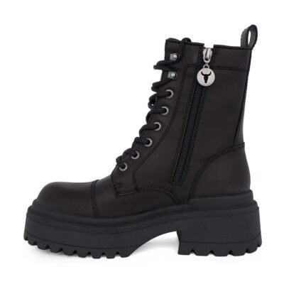 WINDSOR SMITH ΓΥΝΑΙΚΕΙΑ ΔΕΡΜΑΤΙΝΑ ΑΡΒΥΛΑΚΙΑ DESTROY BOOTIES BLACK - Image 3