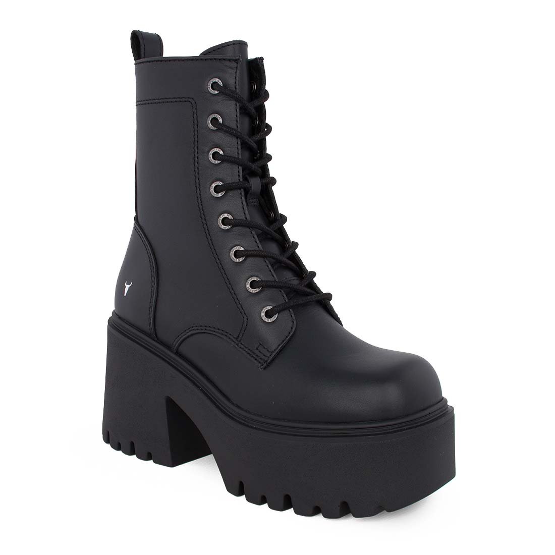 WINDSOR SMITH ΓΥΝΑΙΚΕΙΑ ΔΕΡΜΑΤΙΝΑ ΑΡΒΥΛΑΚΙΑ TOTALLY BOOTIES BLACK - Image 2