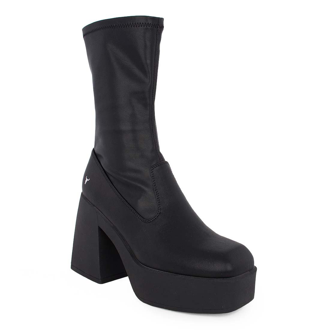 WINDSOR SMITH ΓΥΝΑΙΚΕΙΕΣ ΔΕΡΜΑΤΙΝΕΣ ΜΠΟΤΕΣ BADDEST BOOTIES BLACK - Image 2