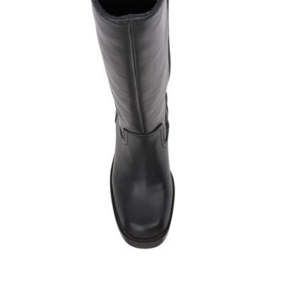 WINDSOR SMITH ΓΥΝΑΙΚΕΙΕΣ ΔΕΡΜΑΤΙΝΕΣ ΜΠΟΤΕΣ NICHE BOOTS BLACK - Image 5