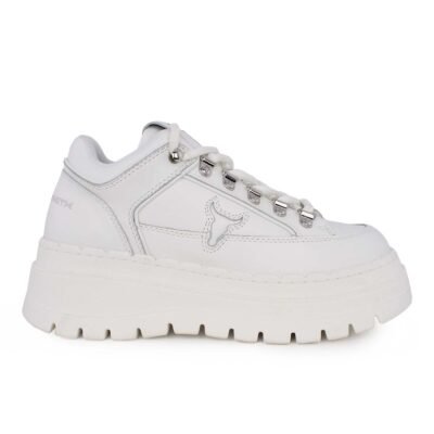 WINDSOR SMITH ΓΥΝΑΙΚΕΙΑ ΔΕΡΜΑΤΙΝΑ SNEAKERS ULTIMATUM LEATHER SNEAKERS WHITE