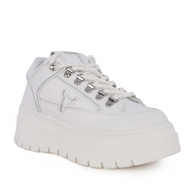 WINDSOR SMITH ΓΥΝΑΙΚΕΙΑ ΔΕΡΜΑΤΙΝΑ SNEAKERS ULTIMATUM LEATHER SNEAKERS WHITE - Image 2