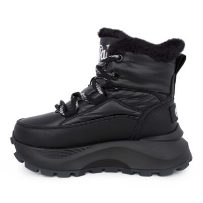 BUFFALO ΓΥΝΑΚΕΙΑ SNEAKERS ΜΕ ΓΟΥΝΑΚΙ ΕΣΩΤΕΡΙΚΑ MANHATTEN LACE UP PUFFED BLACK - Image 3