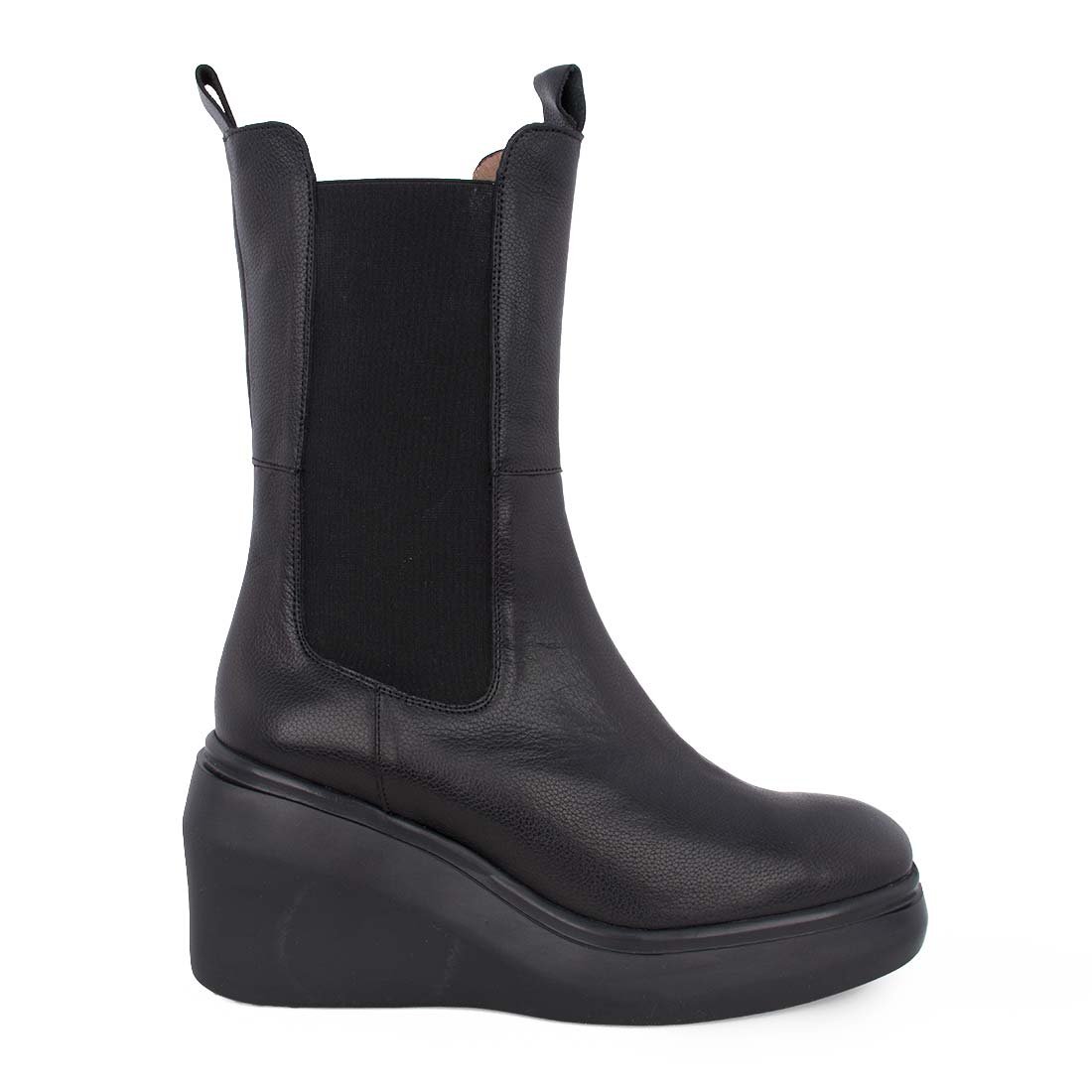 WONDERS ΓΥΝΑΙΚΕΙΕΣ ΔΕΡΜΑΤΙΝΕΣ ΜΠΟΤΕΣ H-5302 BLACK