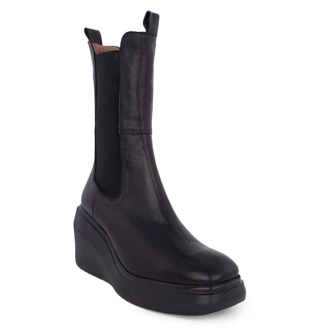 WONDERS ΓΥΝΑΙΚΕΙΕΣ ΔΕΡΜΑΤΙΝΕΣ ΜΠΟΤΕΣ H-5302 BLACK - Image 2