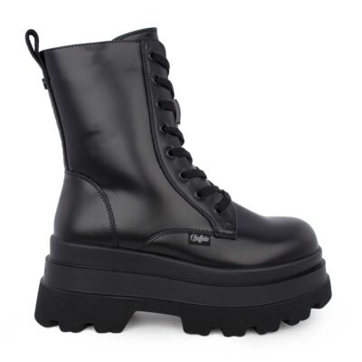 BUFFALO ΓΥΝΑΙΚΕΙΑ ΑΡΒΥΛΑΚΙΑ JUPITER LACE UP MID BLACK