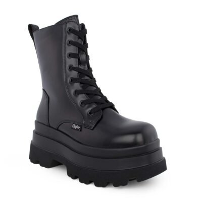 BUFFALO ΓΥΝΑΙΚΕΙΑ ΑΡΒΥΛΑΚΙΑ JUPITER LACE UP MID BLACK - Image 2