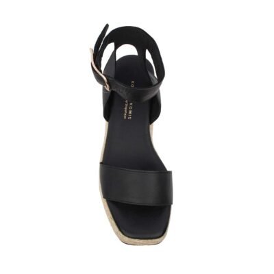 KOMIS & KOMIS ΓΥΝΑΙΚΕΙΑ ΔΕΡΜΑΤΙΝΑ FLATFORM ΠΕΔΙΛΑ K75 BLACK - Image 5