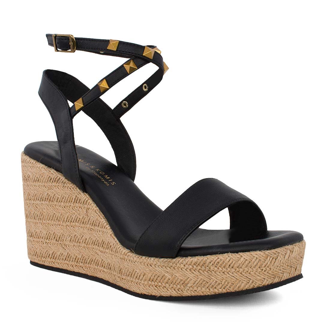 KOMIS & KOMIS ΓΥΝΑΙΚΕΙΕΣ ΔΕΡΜΑΤΙΝΕΣ ΠΛΑΤΦΟΡΜΕΣ A402 BLACK - Image 2