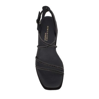 KOMIS & KOMIS ΓΥΝΑΙΚΕΙΑ ΔΕΡΜΑΤΙΝΑ FLATFORM ΠΕΔΙΛΑ K83 BLACK - Image 5