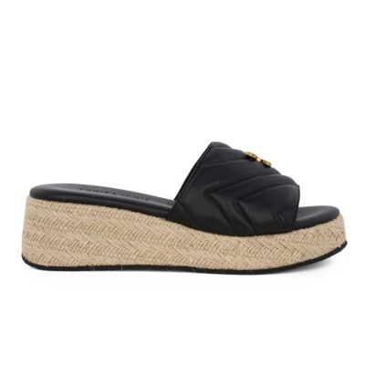 KOMIS & KOMIS ΓΥΝΑΙΚΕΙΕΣ ΔΕΡΜΑΤΙΝΕΣ FLATFORM ΠΑΝΤΟΦΛΕΣ ART. 62 BLACK