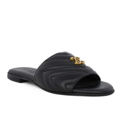 KOMIS & KOMIS ΓΥΝΑΙΚΕΙΕΣ ΔΕΡΜΑΤΙΝΕΣ FLAT ΠΑΝΤΟΦΛΕΣ ART. 4 BLACK - Image 2