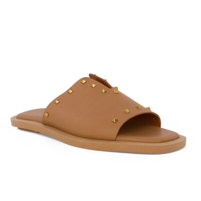 KOMIS & KOMIS ΓΥΝΑΙΚΕΙΕΣ ΔΕΡΜΑΤΙΝΕΣ FLAT ΠΑΝΤΟΦΛΕΣ ART. 200 TABACCO - Image 2