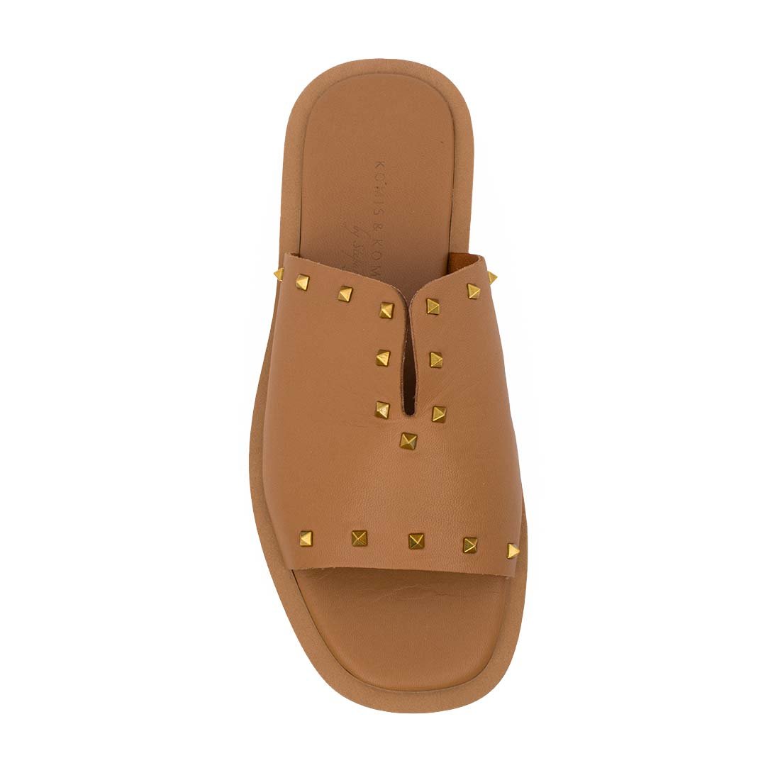 KOMIS & KOMIS ΓΥΝΑΙΚΕΙΕΣ ΔΕΡΜΑΤΙΝΕΣ FLAT ΠΑΝΤΟΦΛΕΣ ART. 200 TABACCO - Image 5