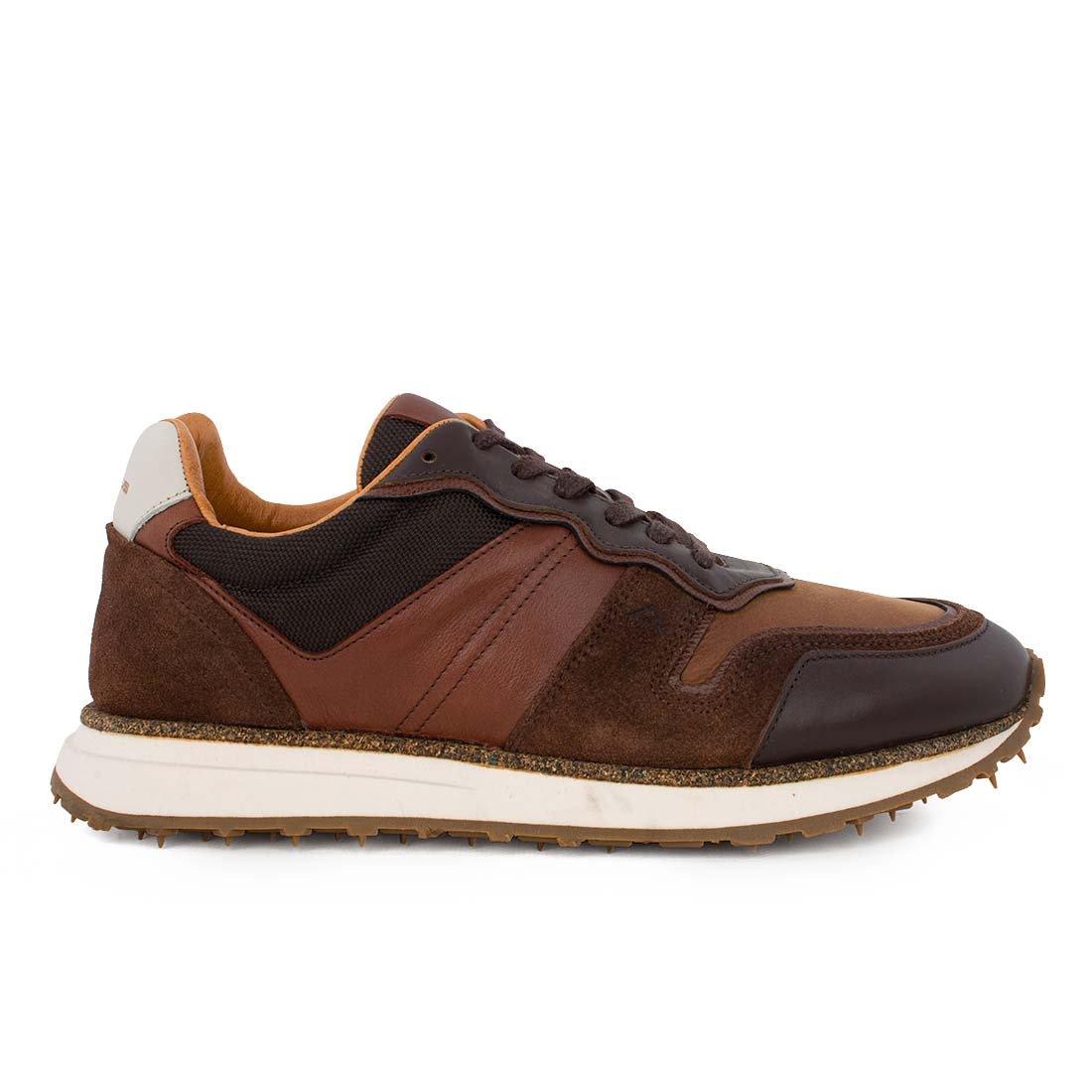 AMBITIOUS ΑΝΔΡΙΚΑ ΔΕΡΜΑΤΙΝΑ SNEAKERS CANADA BROWN COMB