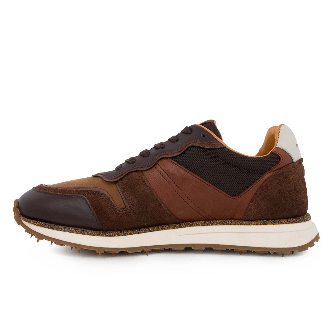 AMBITIOUS ΑΝΔΡΙΚΑ ΔΕΡΜΑΤΙΝΑ SNEAKERS CANADA BROWN COMB - Image 3