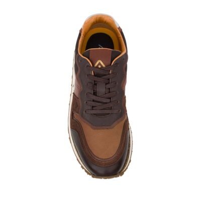 AMBITIOUS ΑΝΔΡΙΚΑ ΔΕΡΜΑΤΙΝΑ SNEAKERS CANADA BROWN COMB - Image 6