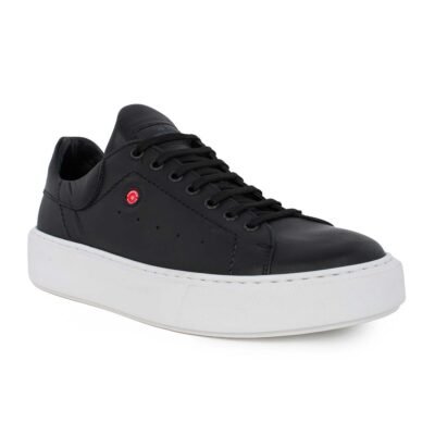 ROBINSON ΑΝΔΡΙΚΑ ΔΕΡΜΑΤΙΝΑ SNEAKERS 69103 BLACK - Image 2