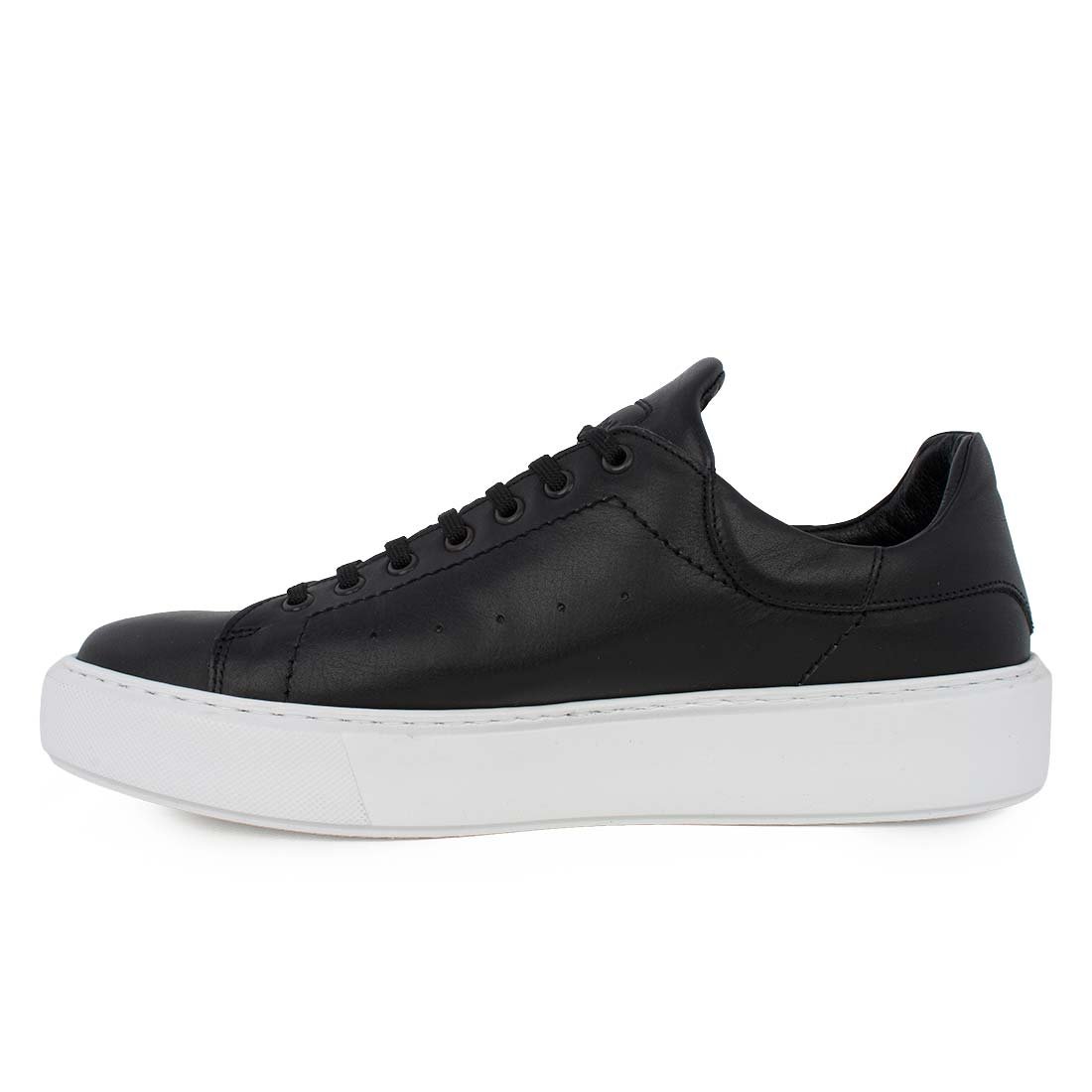 ROBINSON ΑΝΔΡΙΚΑ ΔΕΡΜΑΤΙΝΑ SNEAKERS 69103 BLACK - Image 3