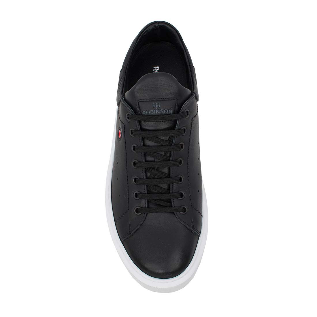 ROBINSON ΑΝΔΡΙΚΑ ΔΕΡΜΑΤΙΝΑ SNEAKERS 69103 BLACK - Image 5