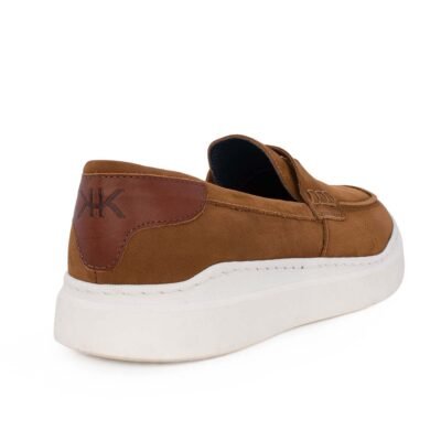 KRICKET ΑΝΔΡΙΚΑ ΔΕΡΜΑΤΙΝΑ LOAFERS 23K-4001-3 TOBACCO - Image 3