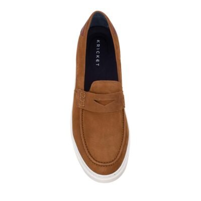 KRICKET ΑΝΔΡΙΚΑ ΔΕΡΜΑΤΙΝΑ LOAFERS 23K-4001-3 TOBACCO - Image 6