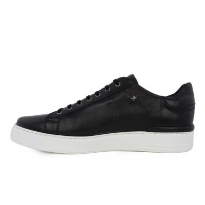 KRICKET ΑΝΔΡΙΚΑ ΔΕΡΜΑΤΙΝΑ SNEAKERS 4400 BLACK - Image 3