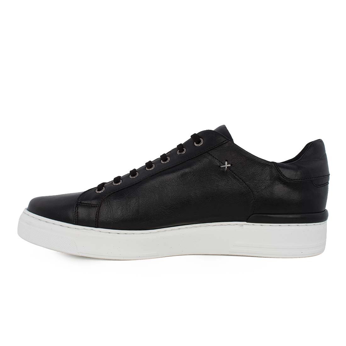 KRICKET ΑΝΔΡΙΚΑ ΔΕΡΜΑΤΙΝΑ SNEAKERS 4400 BLACK - Image 3