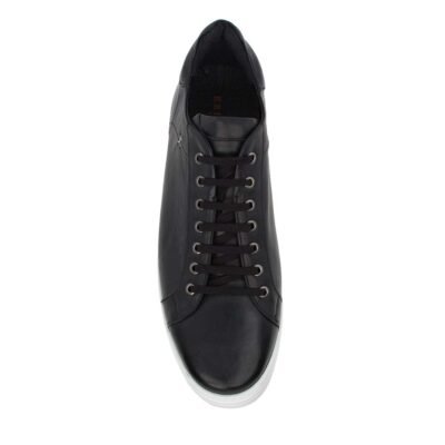 KRICKET ΑΝΔΡΙΚΑ ΔΕΡΜΑΤΙΝΑ SNEAKERS 4400 BLACK - Image 5