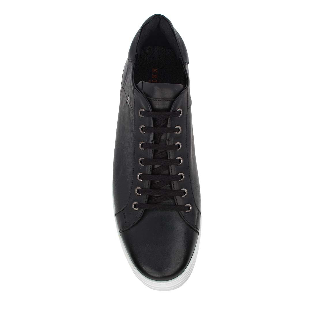 KRICKET ΑΝΔΡΙΚΑ ΔΕΡΜΑΤΙΝΑ SNEAKERS 4400 BLACK - Image 5