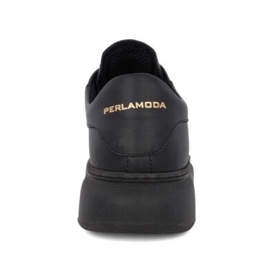 PERLAMODA ΑΝΔΡΙΚΑ ΔΕΡΜΑΤΙΝΑ SNEAKERS REY1K BLACK NAPPA - Image 5
