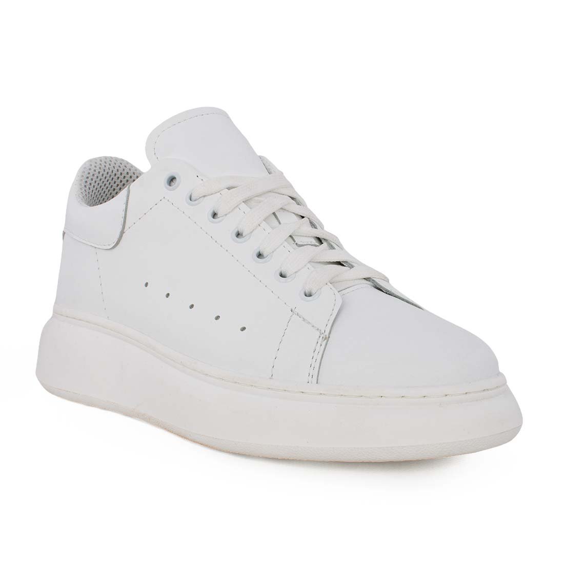PERLAMODA ΑΝΔΡΙΚΑ ΔΕΡΜΑΤΙΝΑ SNEAKERS REY1K WHITE NAPPA - Image 2