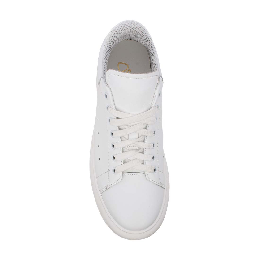 PERLAMODA ΑΝΔΡΙΚΑ ΔΕΡΜΑΤΙΝΑ SNEAKERS REY1K WHITE NAPPA - Image 5