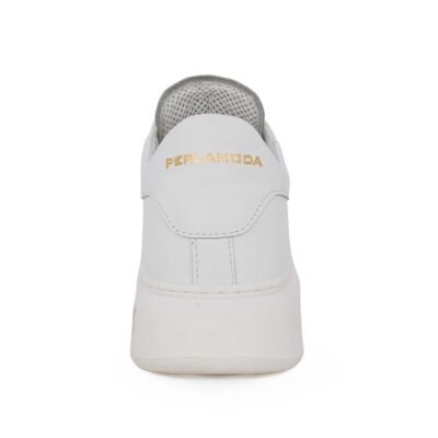 PERLAMODA ΑΝΔΡΙΚΑ ΔΕΡΜΑΤΙΝΑ SNEAKERS REY1K WHITE NAPPA - Image 6