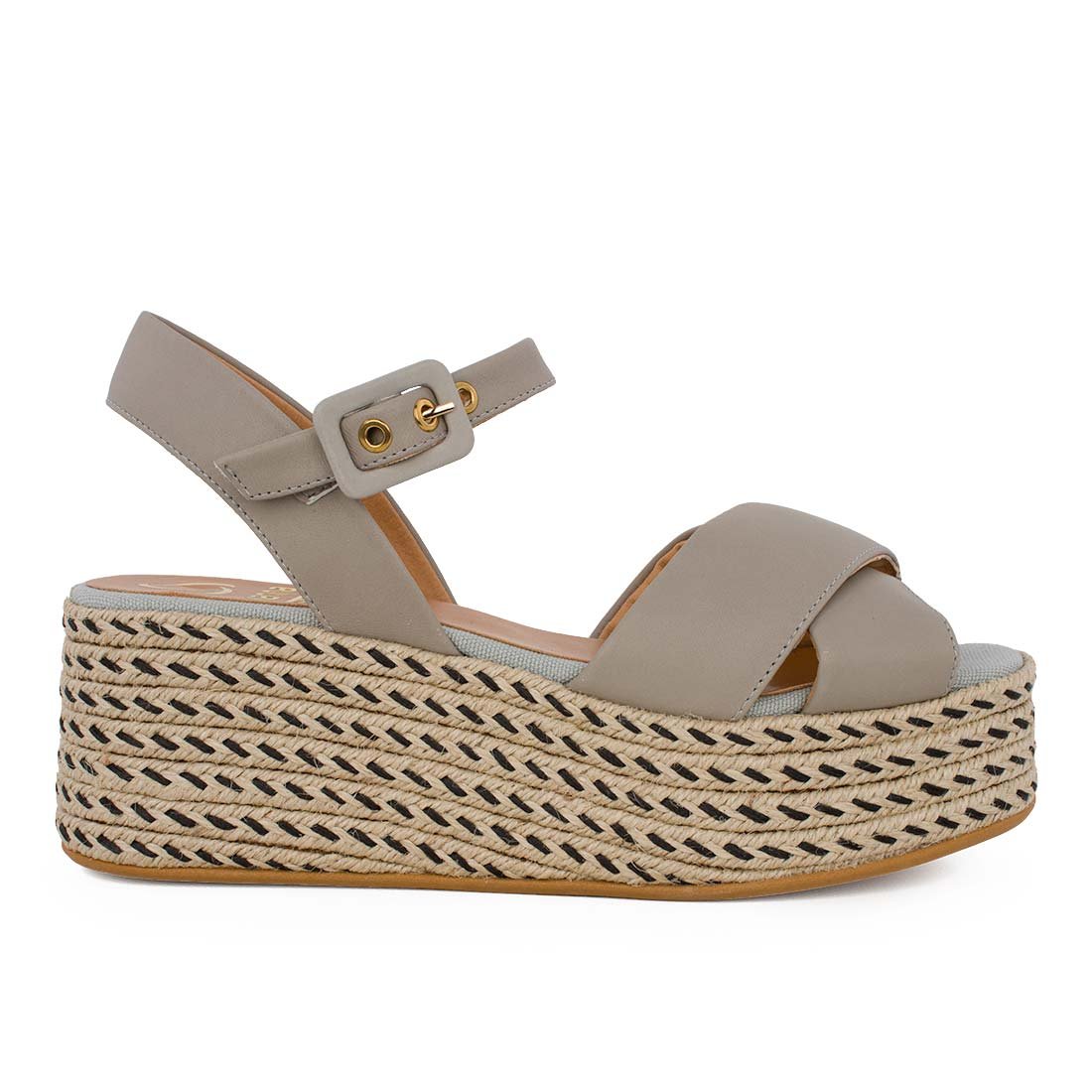 KANNA ΓΥΝΑΙΚΕΙΕΣ ΔΕΡΜΑΤΙΝΕΣ ΠΛΑΤΦΟΡΜΕΣ 21KV21062 LIGHT GREY